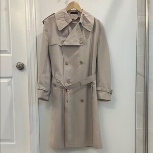 Jonathan Logan Classic Men's Double-Breasted Trench Coat - Khaki-sz 38R